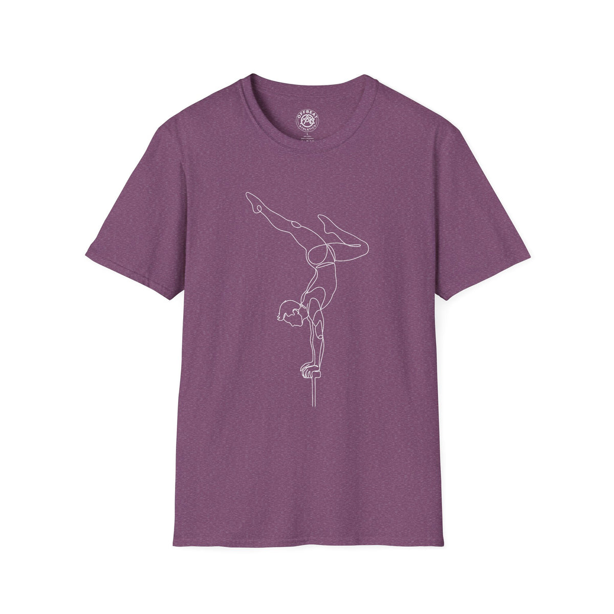 Line Art Handbalancing Masculine Figure T-Shirt