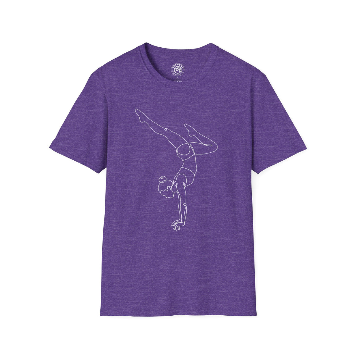 Line Art Handbalancing Feminine Figure T-Shirt