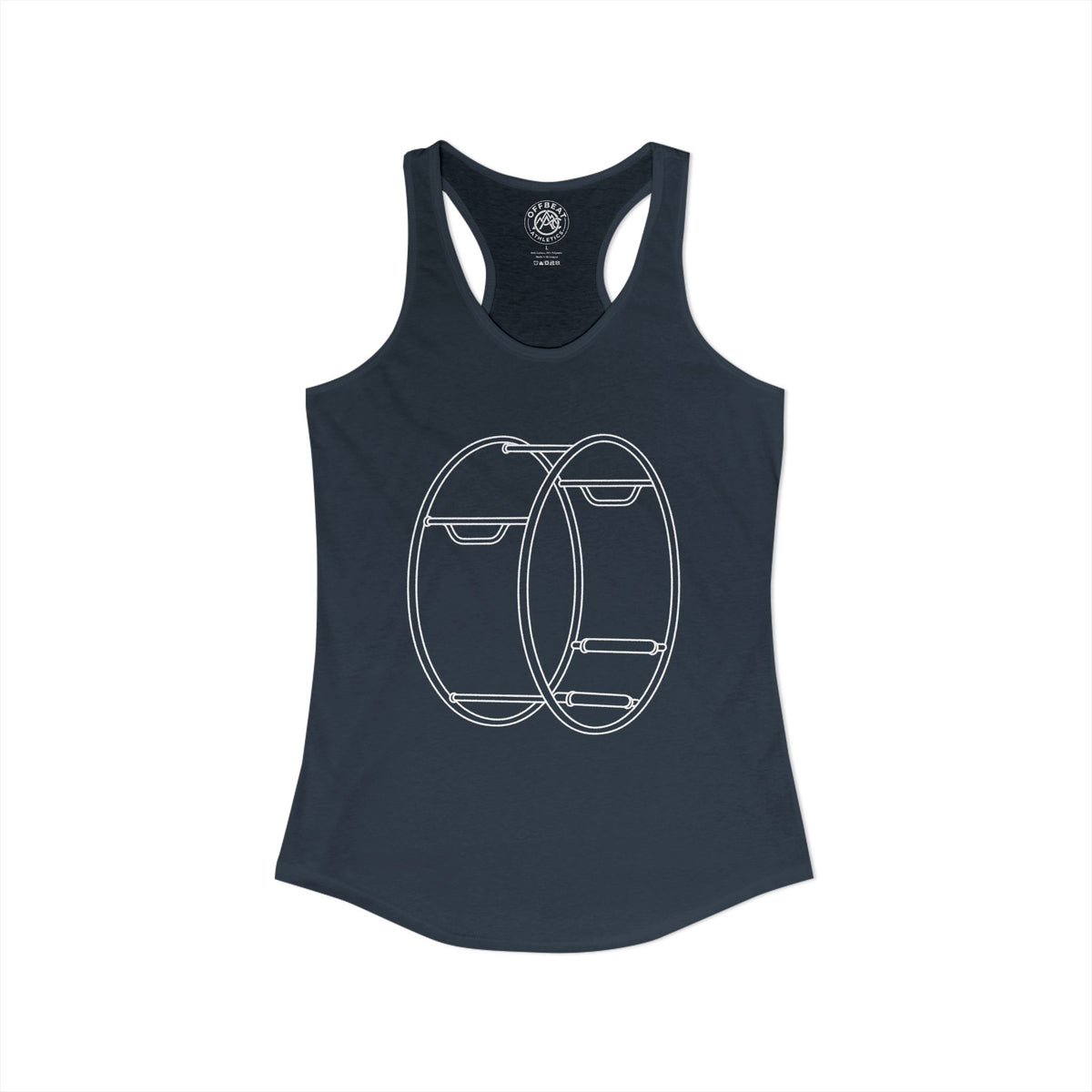 Women's Minimalist German Gym Wheel Racerback Tank
