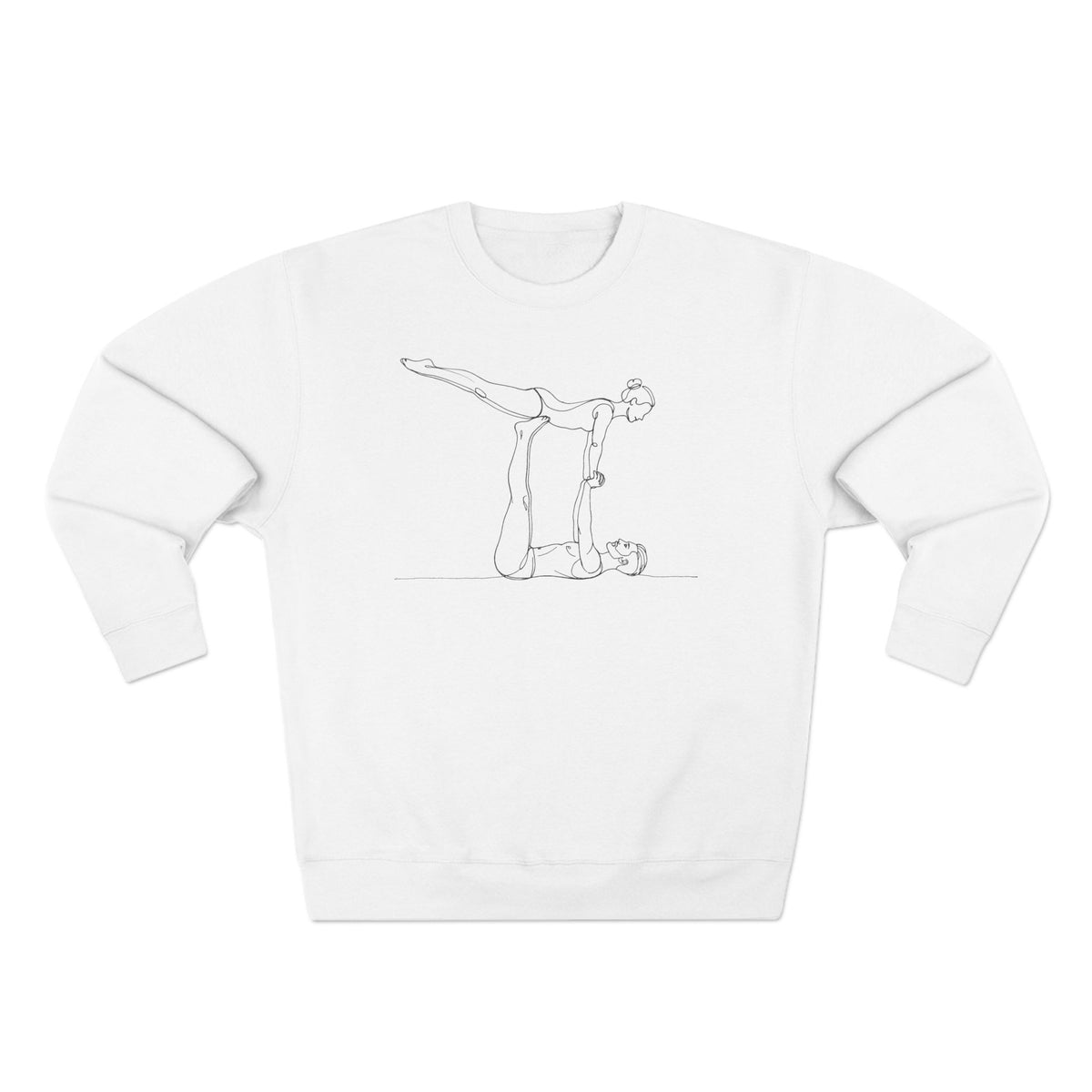 Risley Line Art | Male Base & Female Flyer Crewneck Sweatshirt