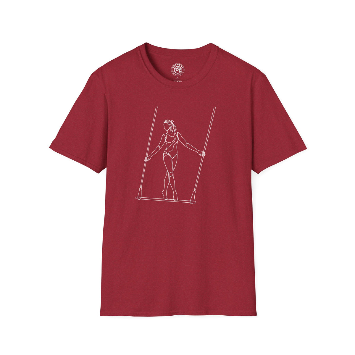 Line Art Trapeze Feminine Figure T-Shirt