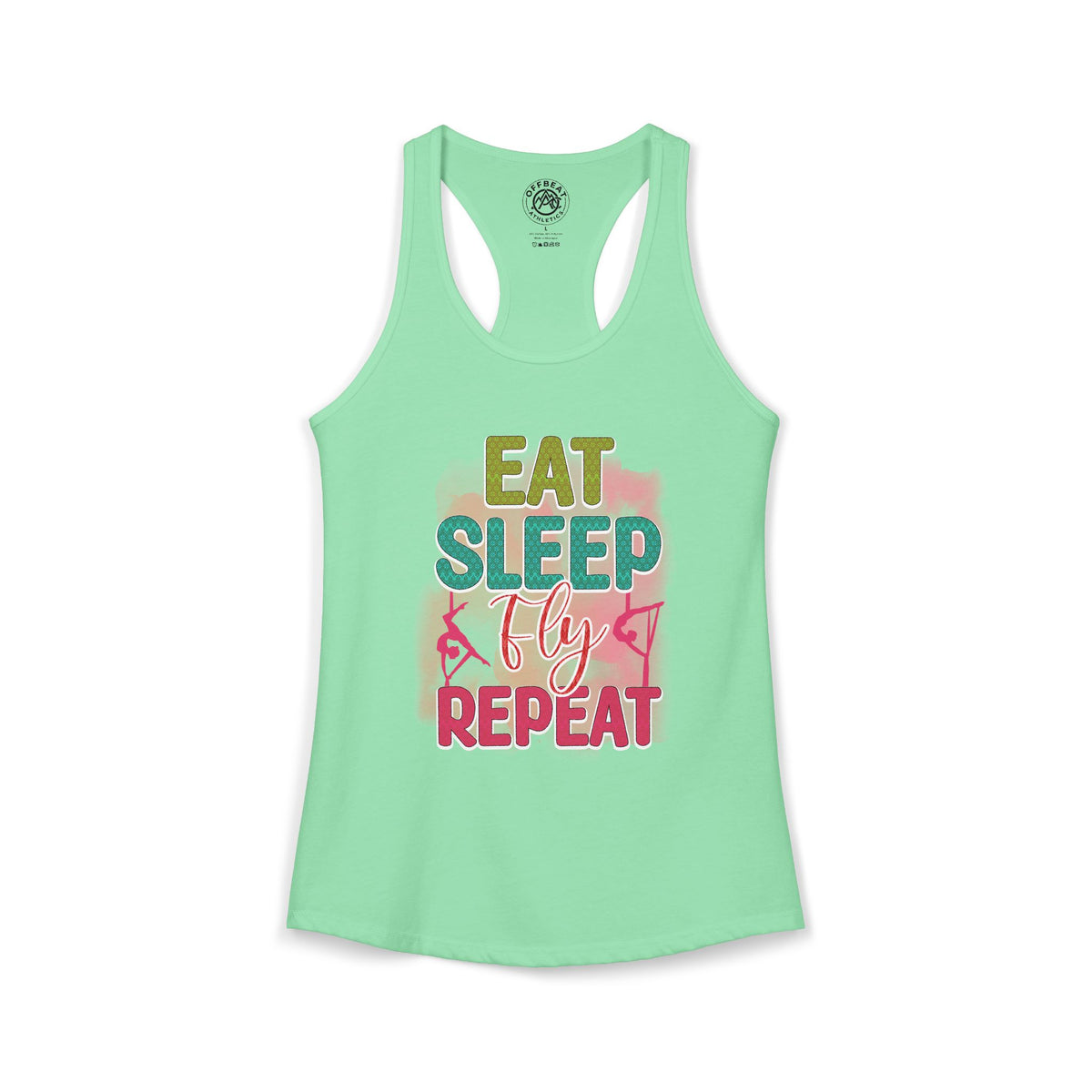 Women's Eat. Sleep. Fly. Repeat. Racerback Tank