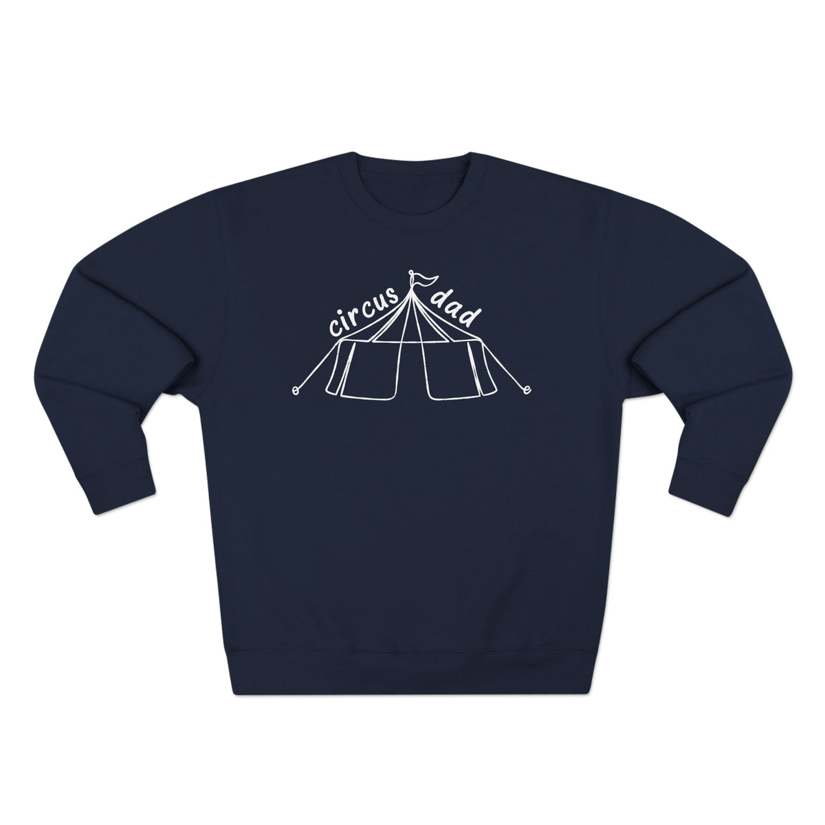 Minimalist Line Art Circus Dad Crewneck Sweatshirt