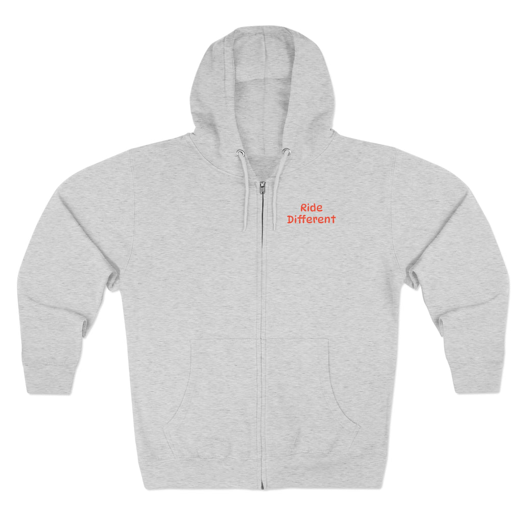 Ride Different Unicycle Zip Hoodie