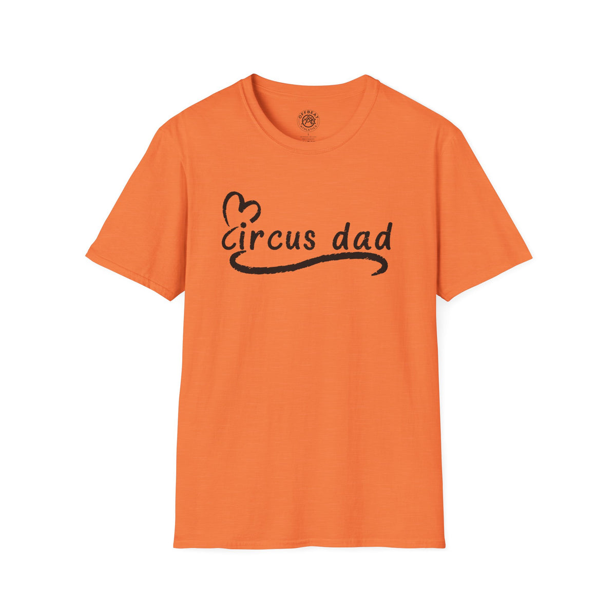 Circus Dad T-Shirt — Heart Script Tee for Family Fans