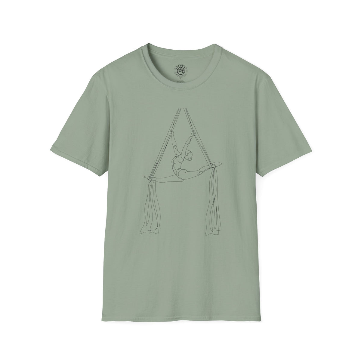 Line Art Aerial Silks Feminine Figure T-Shirt