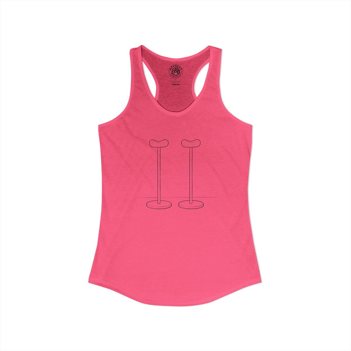 Women's Minimalist Handbalancing Canes Racerback Tank