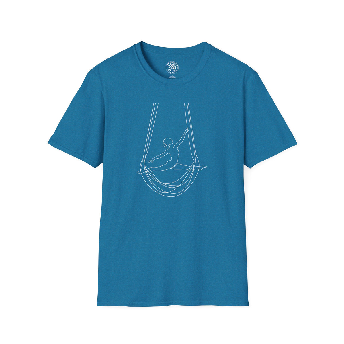 Line Art Aerial Hammock Feminine Figure T-Shirt