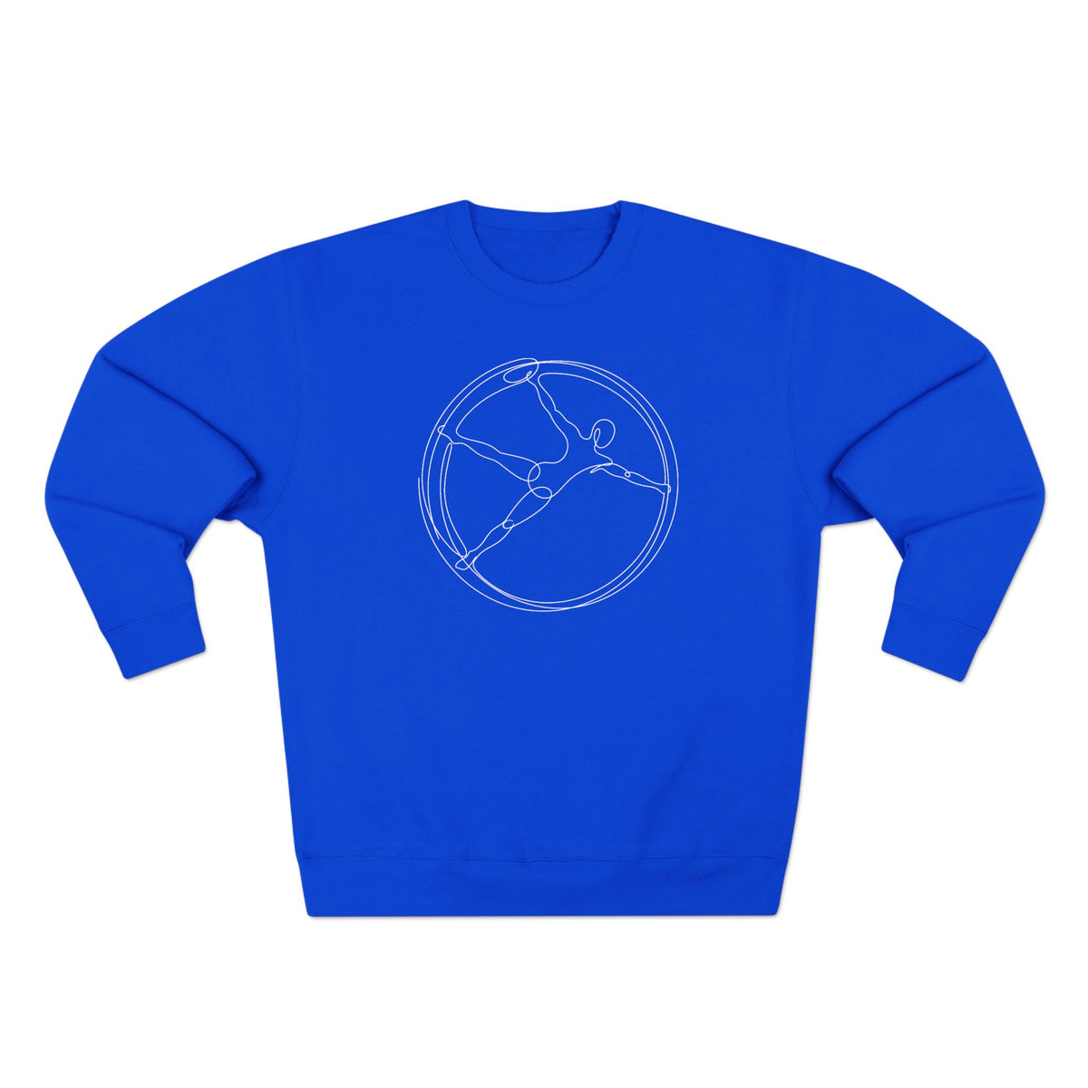 Line Art German Gym Wheel Crewneck Sweatshirt