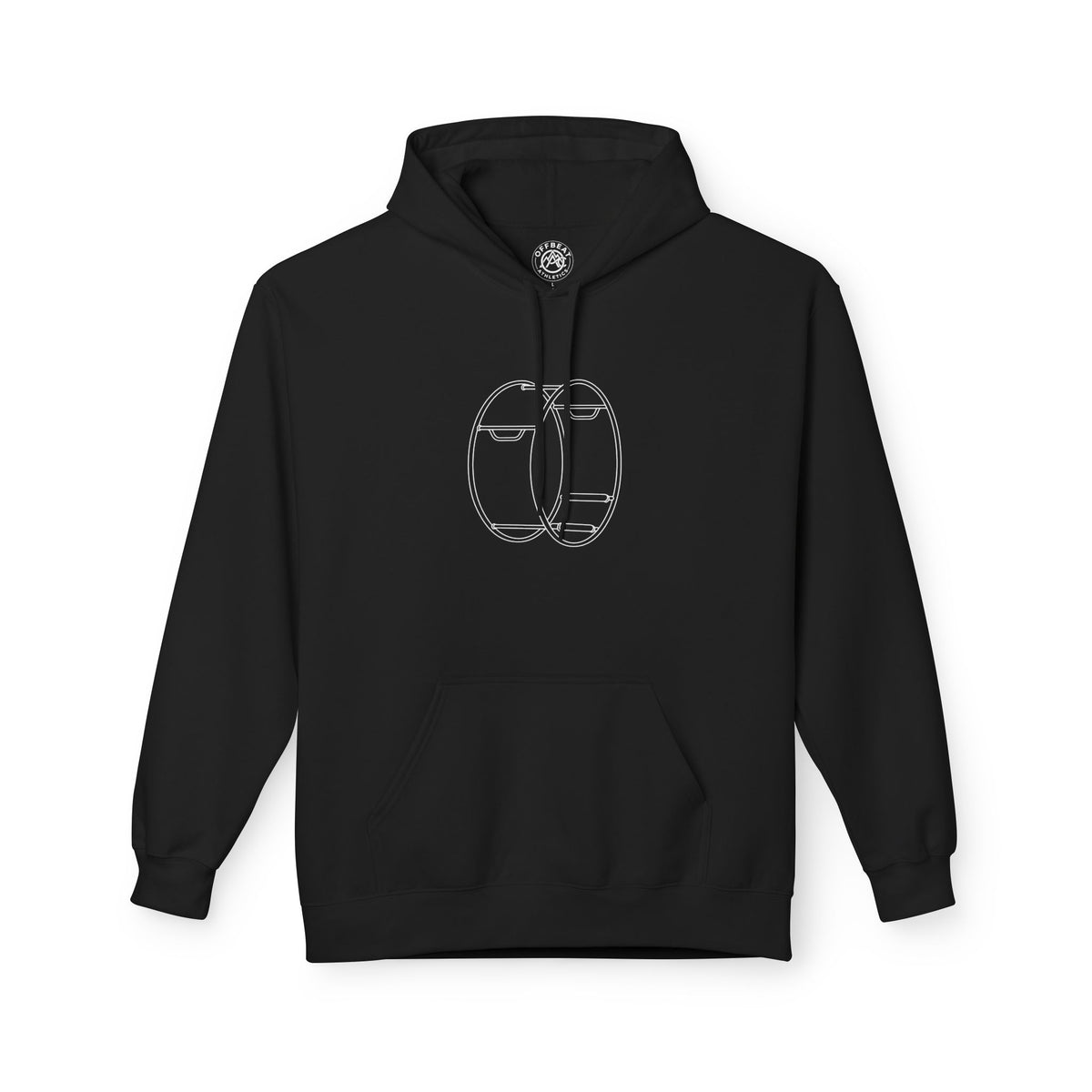 Minimalist German Gym Wheel Fleece Hoodie