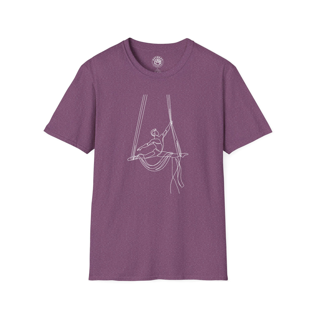 Line Art Aerial Silks Masculine Figure T-Shirt