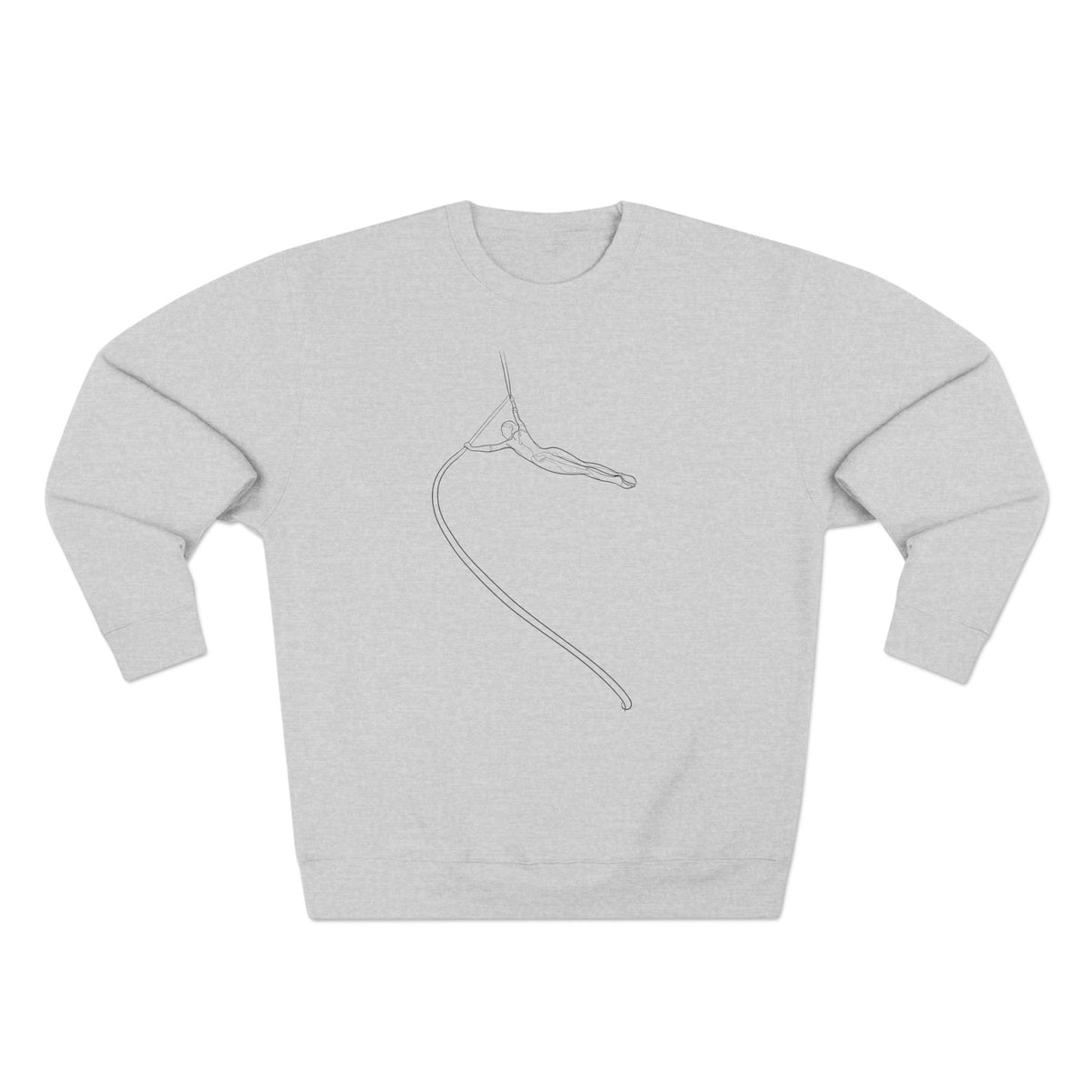 Line Art Spanish Web/Rope Spinning Aerialist Crewneck Sweatshirt