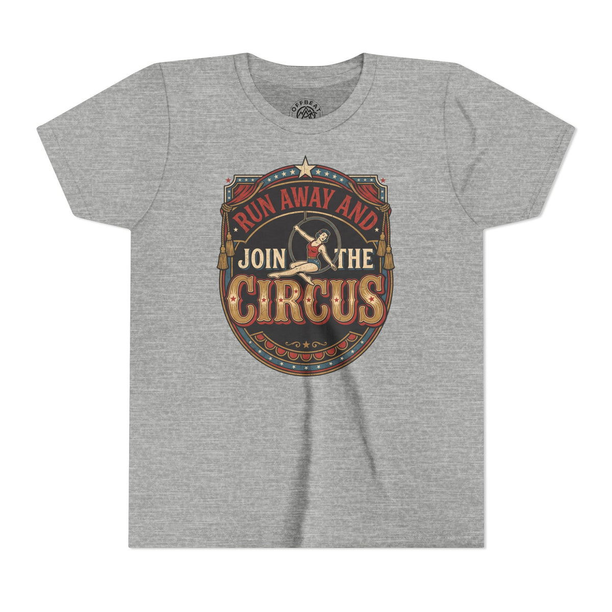 Youth Tee — "Run Away and Join the Circus" Vintage Tee