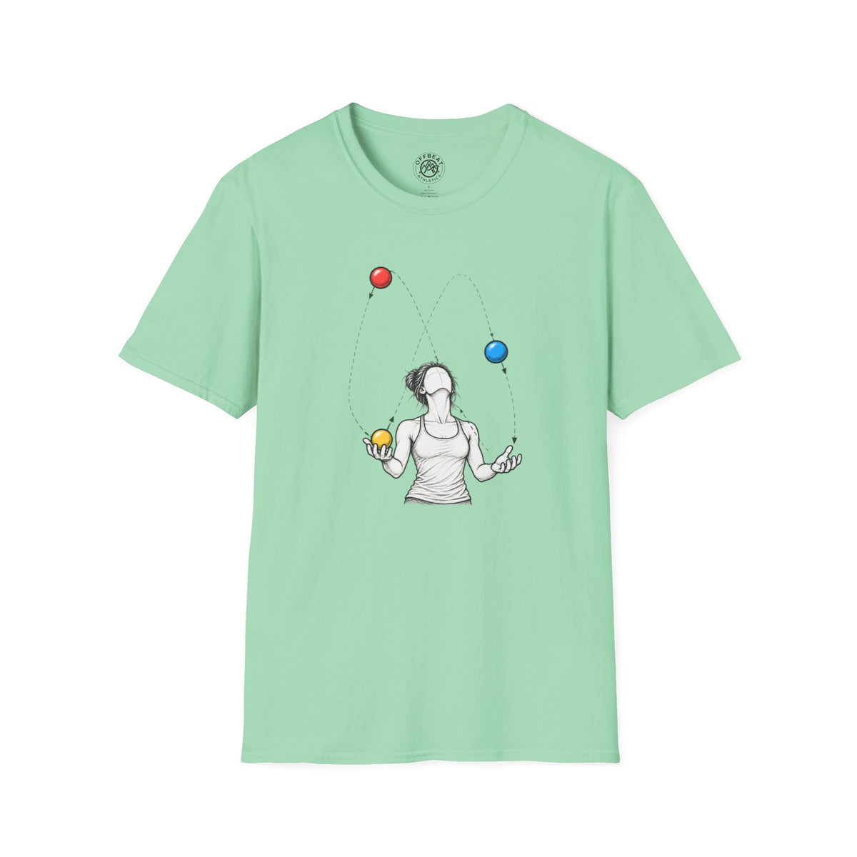 Female Juggling Pattern Shirt