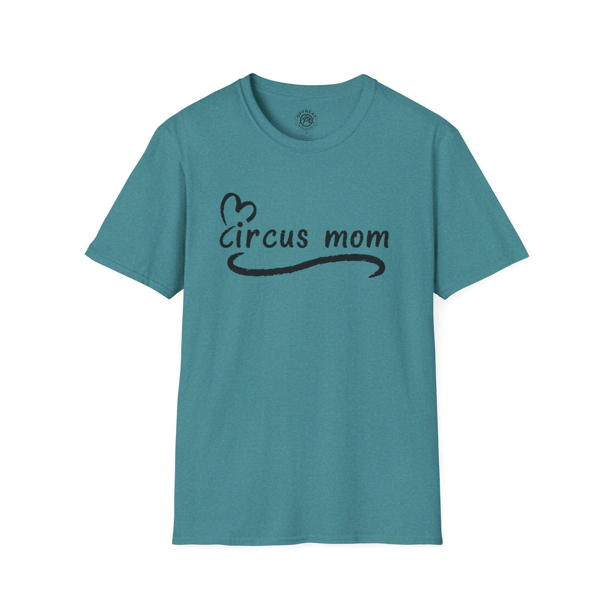 Circus Mom T-Shirt — Heart Script Tee for Family Fans