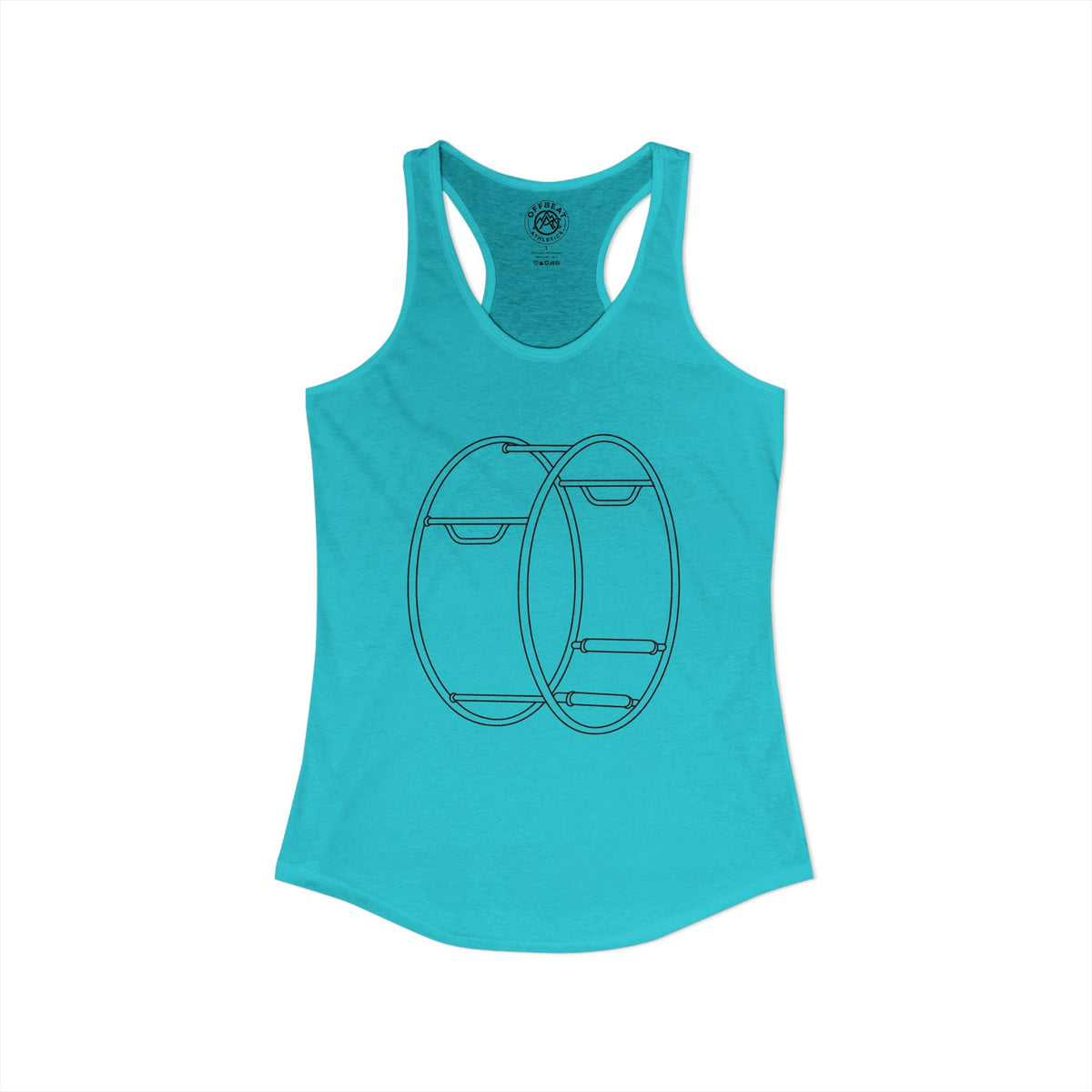 Women's Minimalist German Gym Wheel Racerback Tank