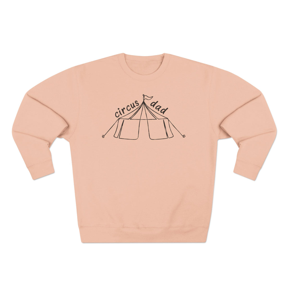 Minimalist Line Art Circus Dad Crewneck Sweatshirt