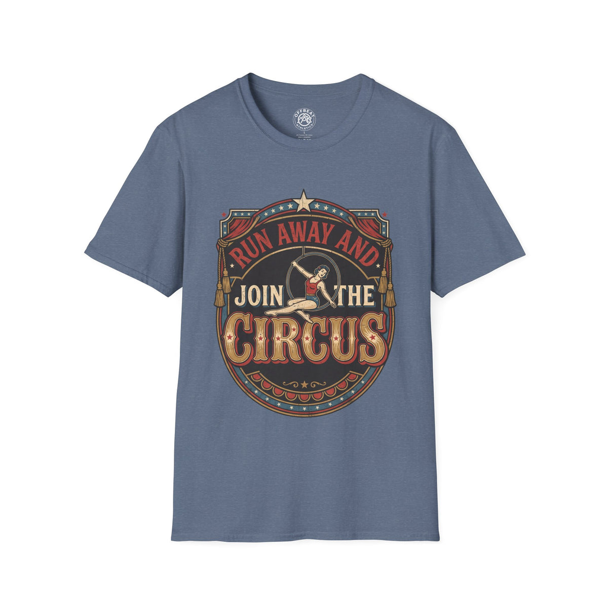 Circus Graphic T-Shirt — "Run Away and Join the Circus" Vintage Poster Tee