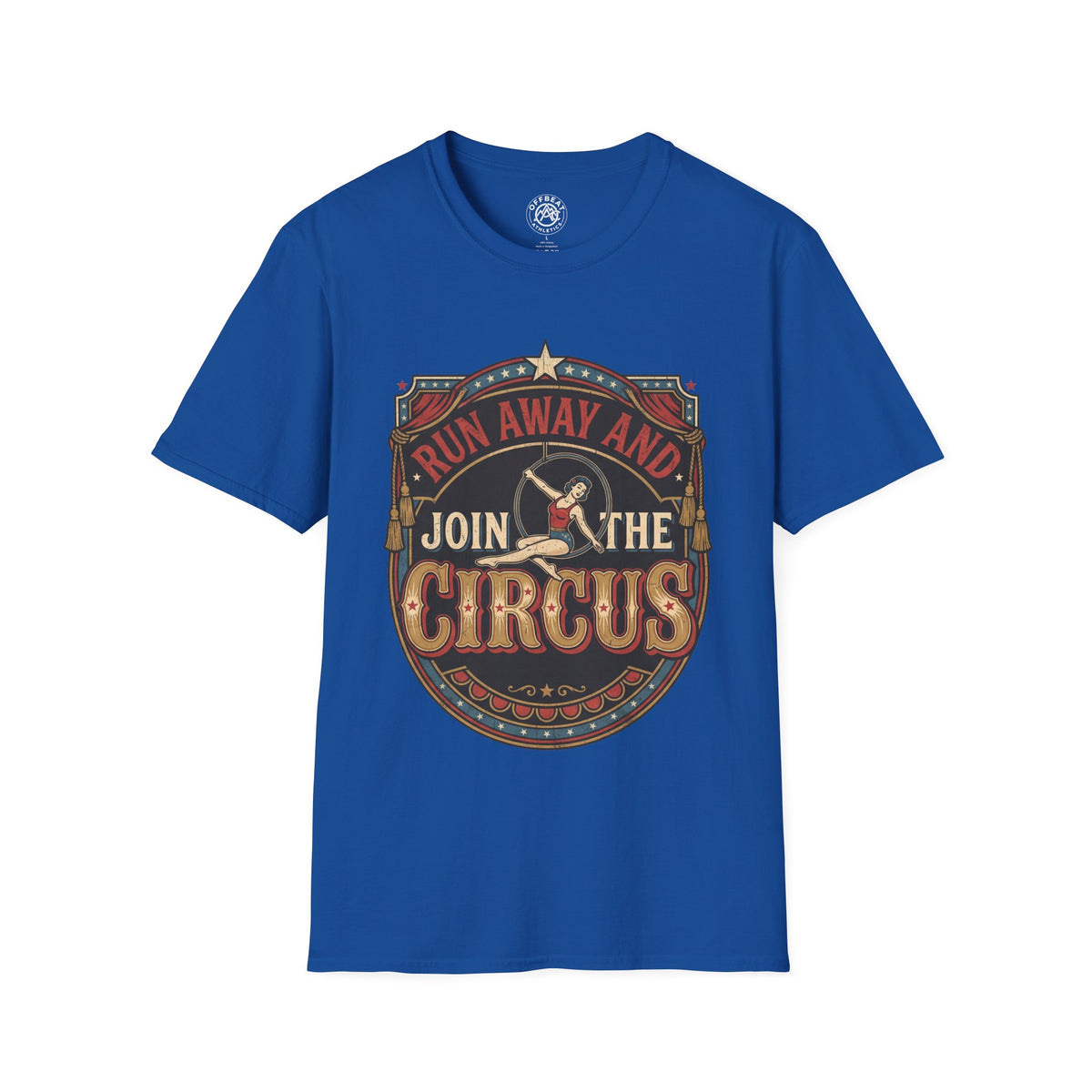 Circus Graphic T-Shirt — "Run Away and Join the Circus" Vintage Poster Tee