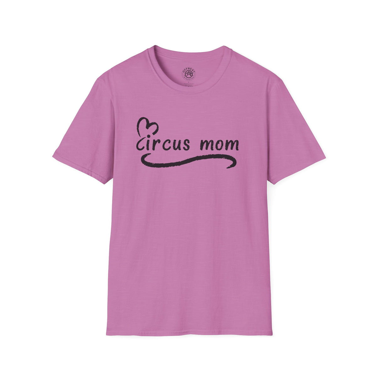 Circus Mom T-Shirt — Heart Script Tee for Family Fans