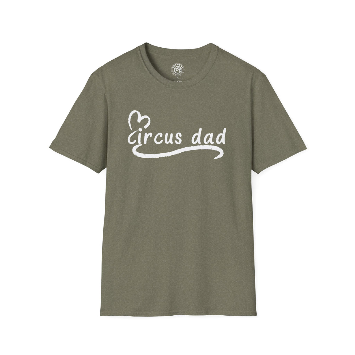 Circus Dad T-Shirt — Heart Script Tee for Family Fans