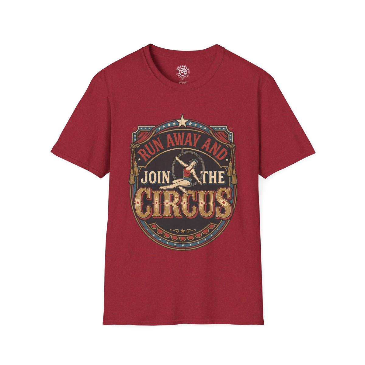 Circus Graphic T-Shirt — "Run Away and Join the Circus" Vintage Poster Tee