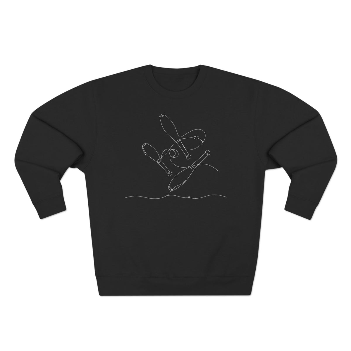 Line Art 3 Pins Crewneck Sweatshirt