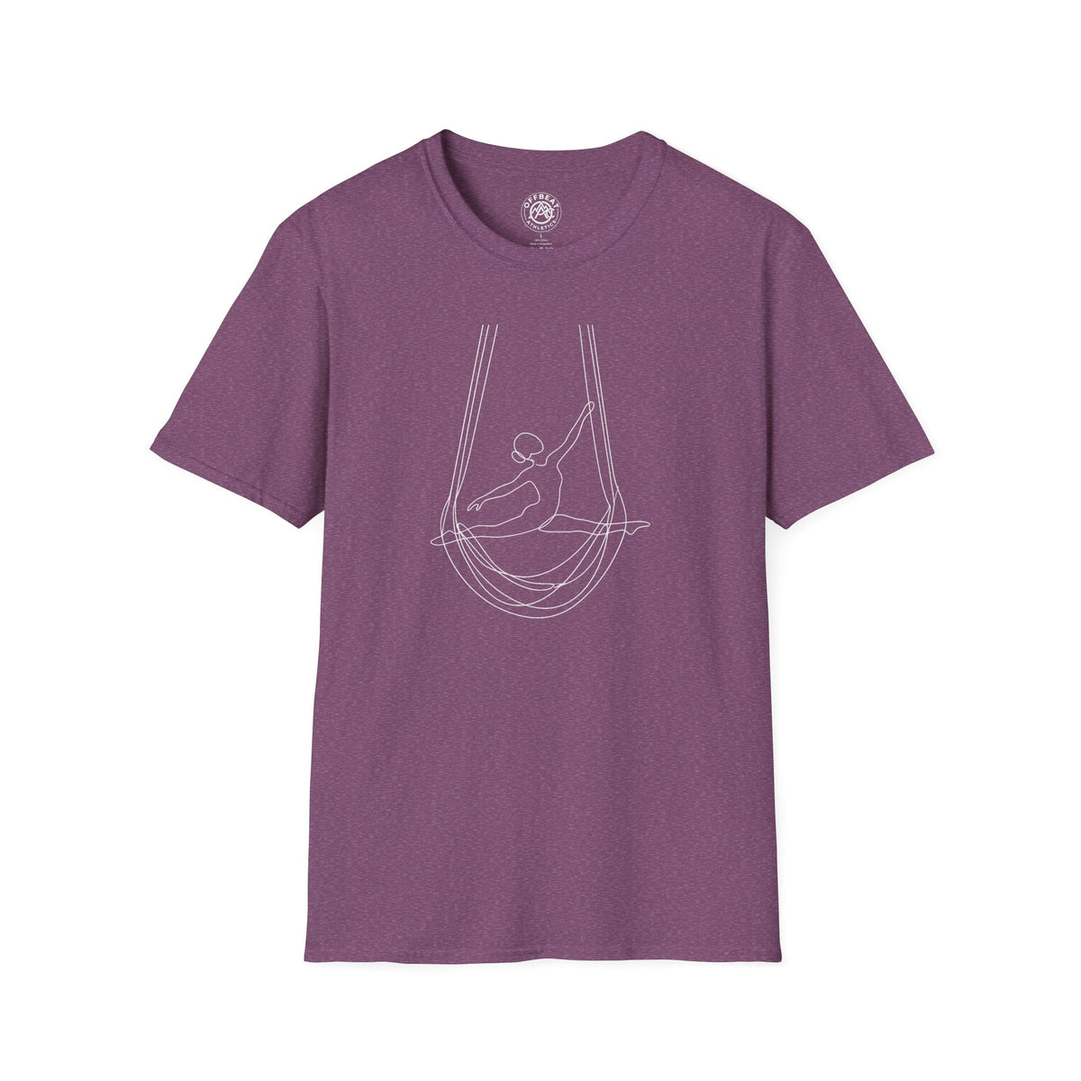 Line Art Aerial Hammock Feminine Figure T-Shirt