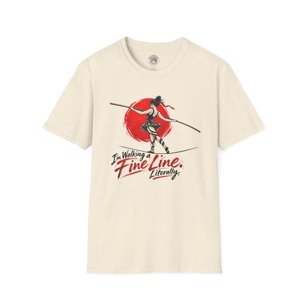 I'm Walking a Fine Line Female Wire T-Shirt