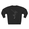 Line Art Handbalancer Feminine Figure Crewneck Sweatshirt