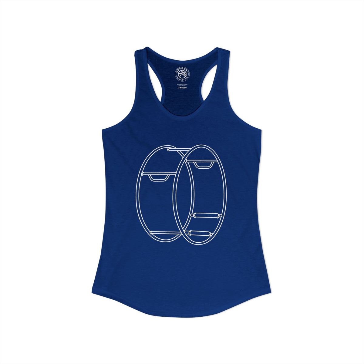 Women's Minimalist German Gym Wheel Racerback Tank