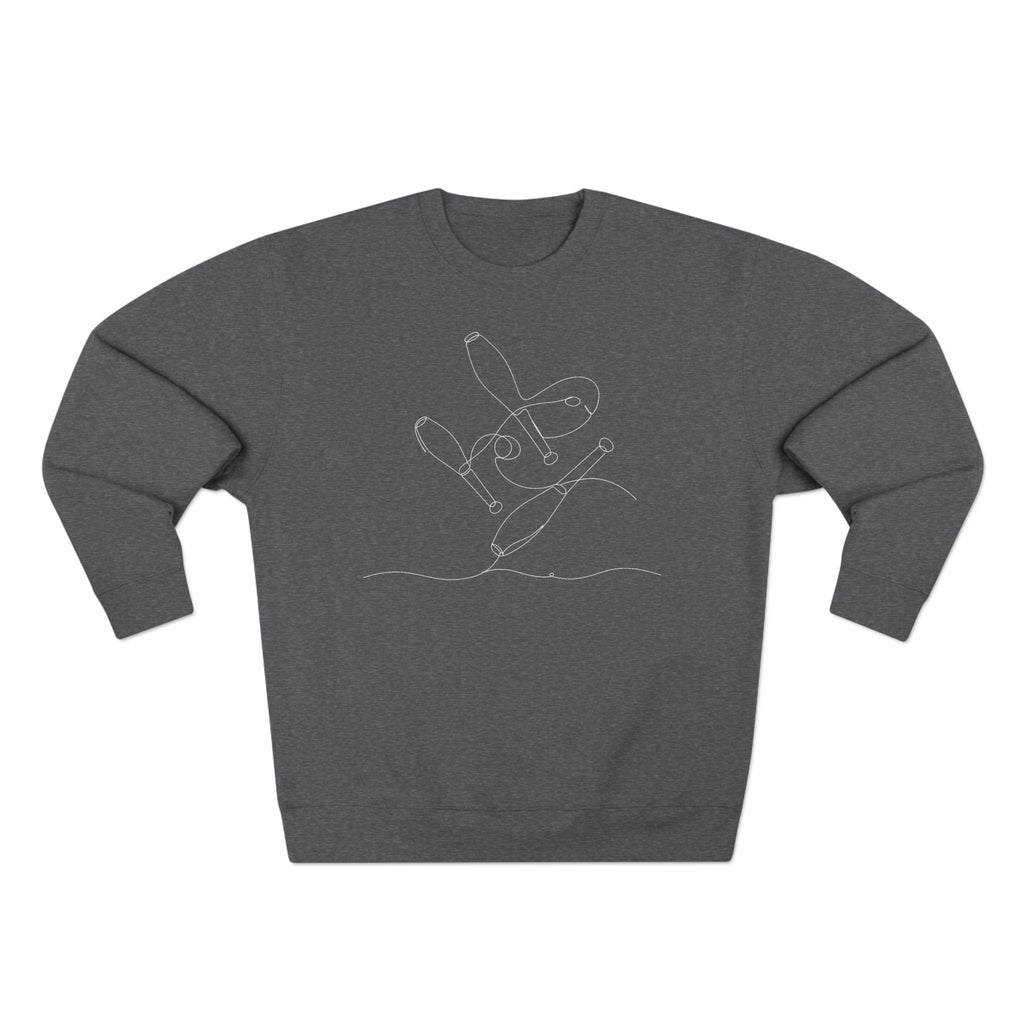 Line Art 3 Pins Crewneck Sweatshirt