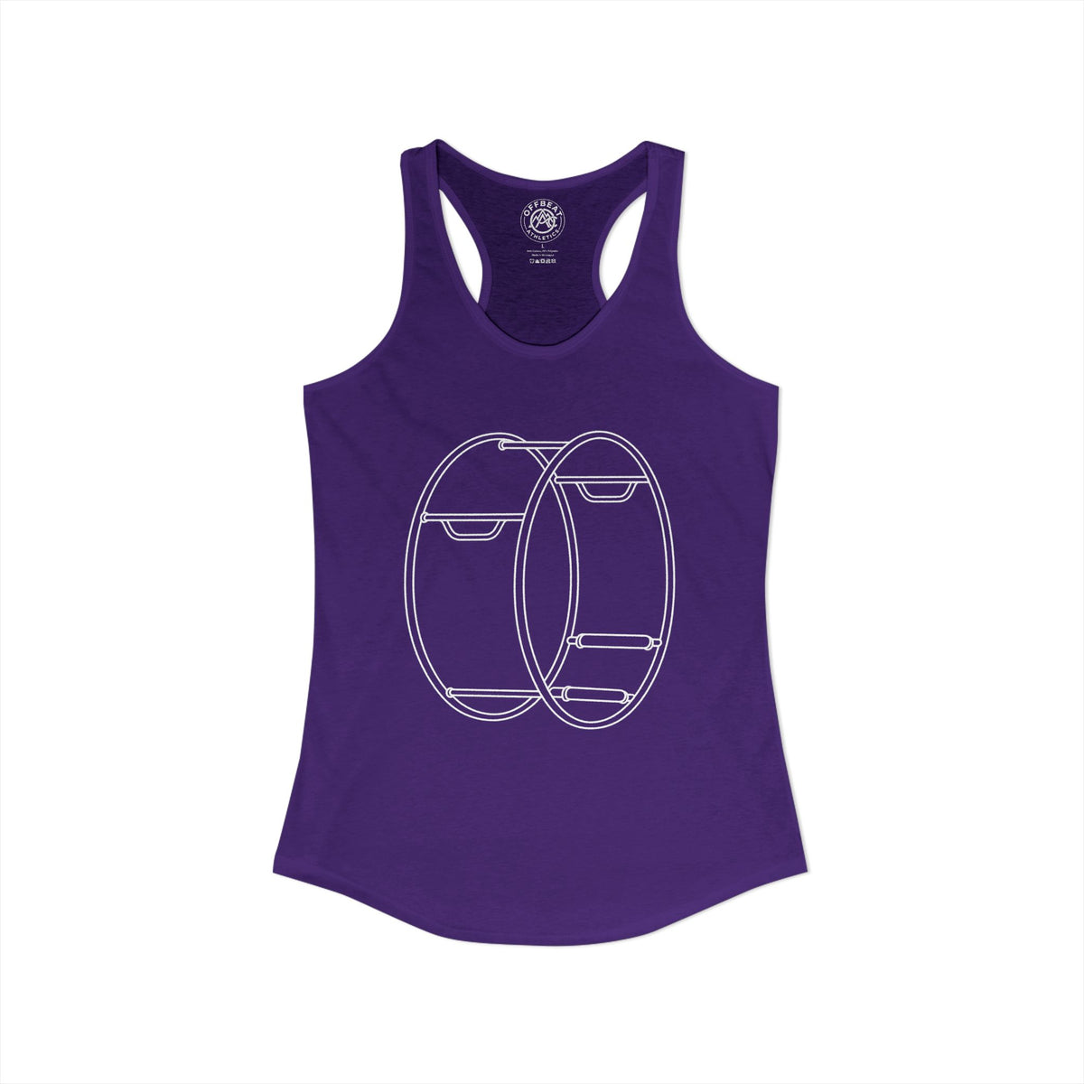 Women's Minimalist German Gym Wheel Racerback Tank