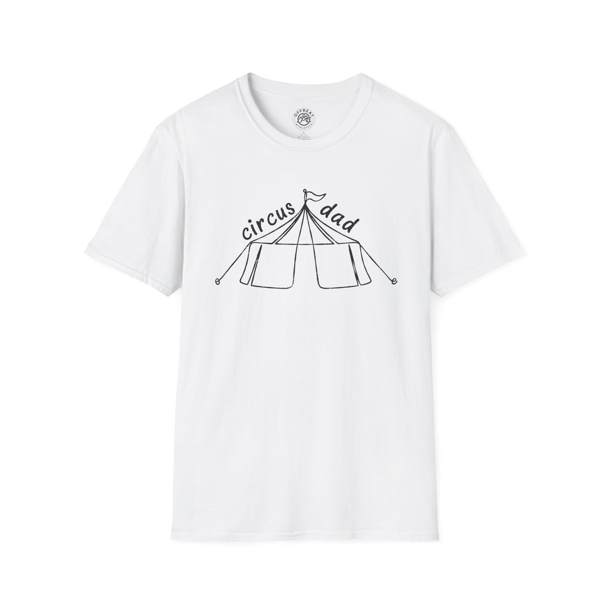 Circus Dad T-Shirt – Hand-Drawn Circus Tent Fathers' Tee