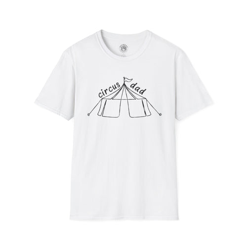 Circus Dad T-Shirt – Hand-Drawn Circus Tent Fathers' Tee