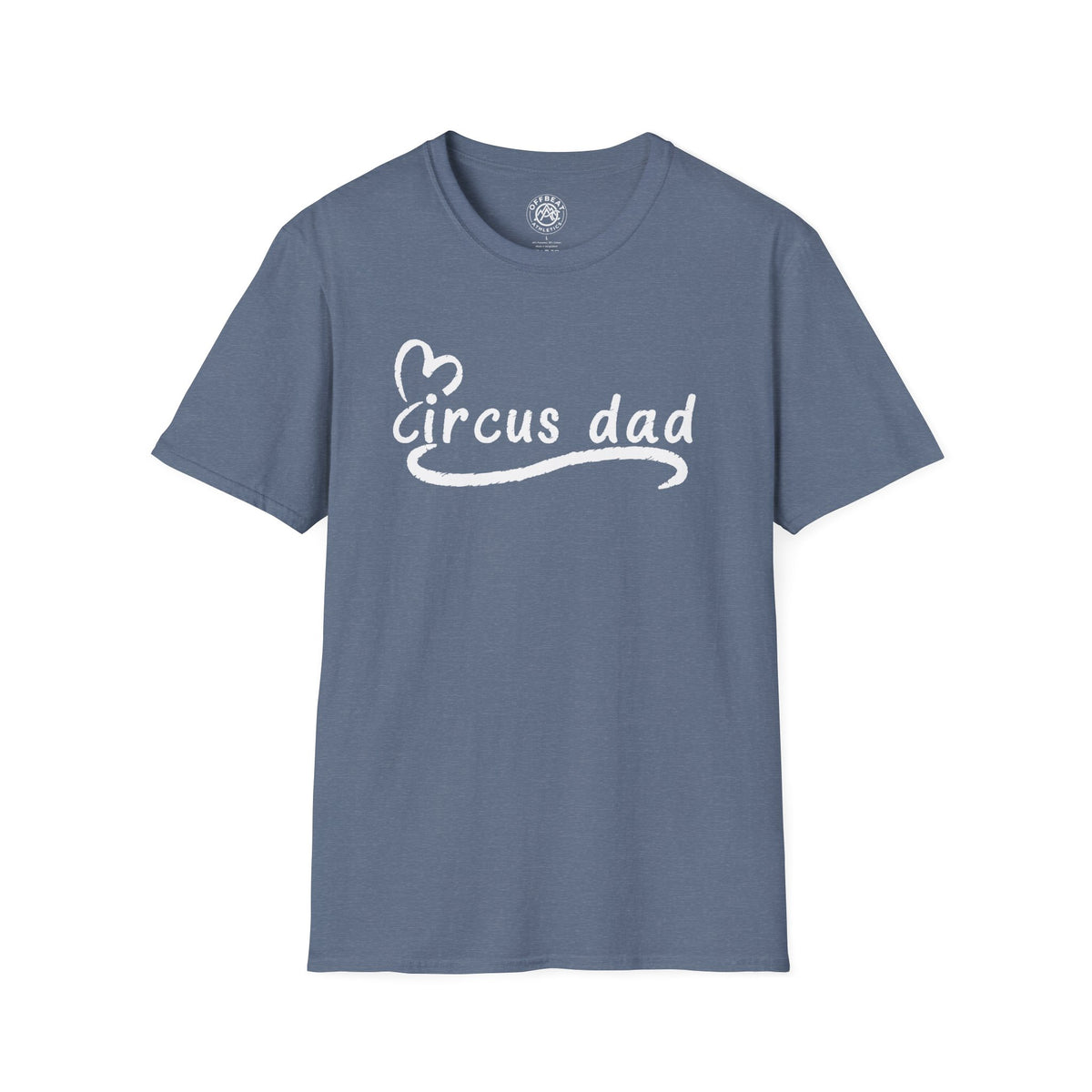 Circus Dad T-Shirt — Heart Script Tee for Family Fans