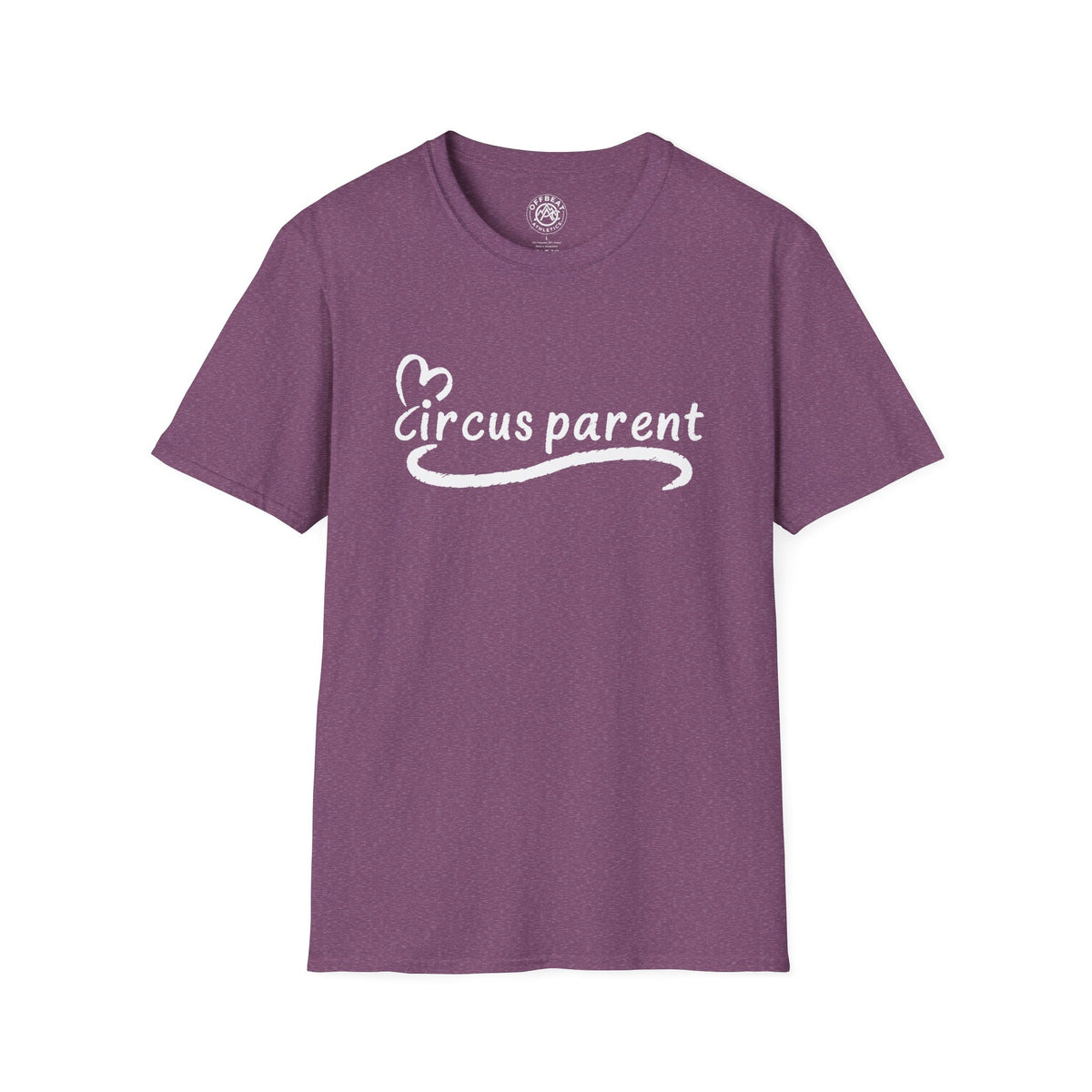 Circus Parent T-Shirt — Heart Script Tee for Family Fans