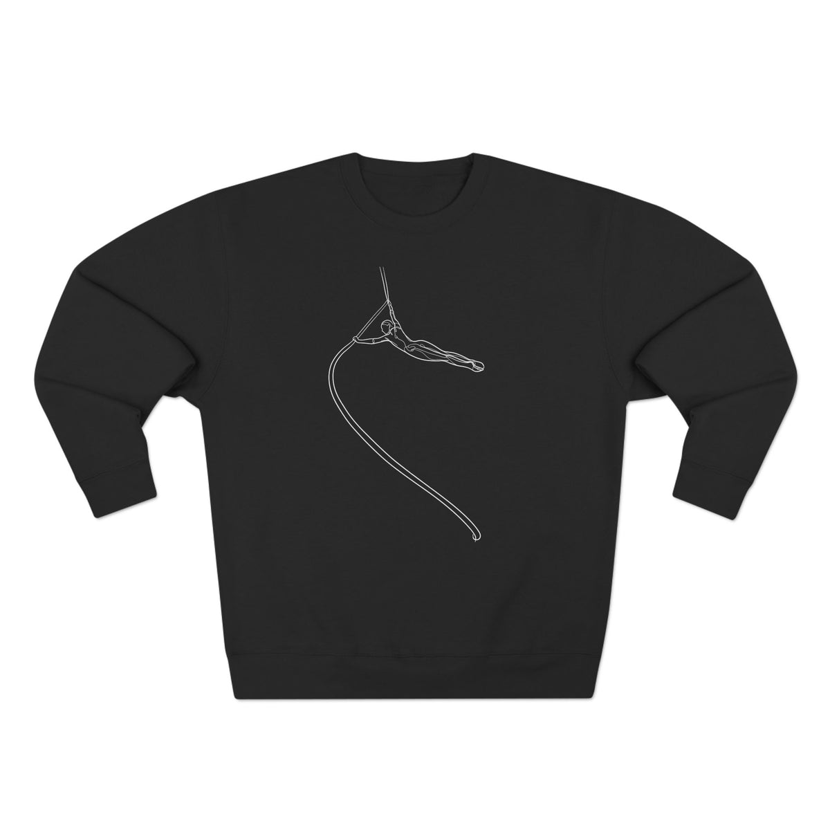 Line Art Spanish Web/Rope Spinning Aerialist Crewneck Sweatshirt