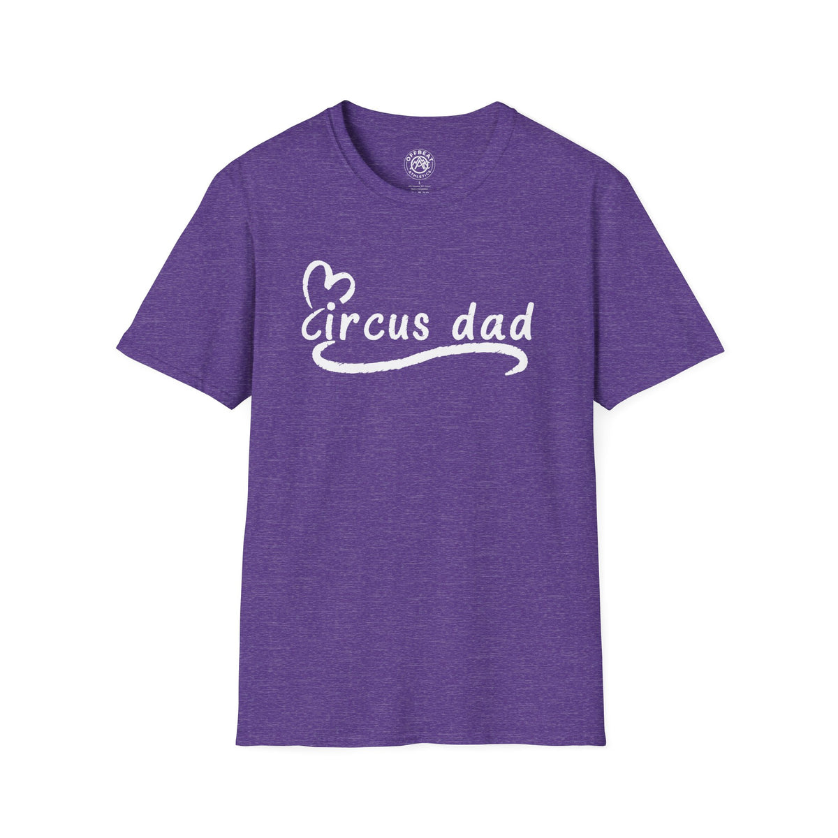 Circus Dad T-Shirt — Heart Script Tee for Family Fans