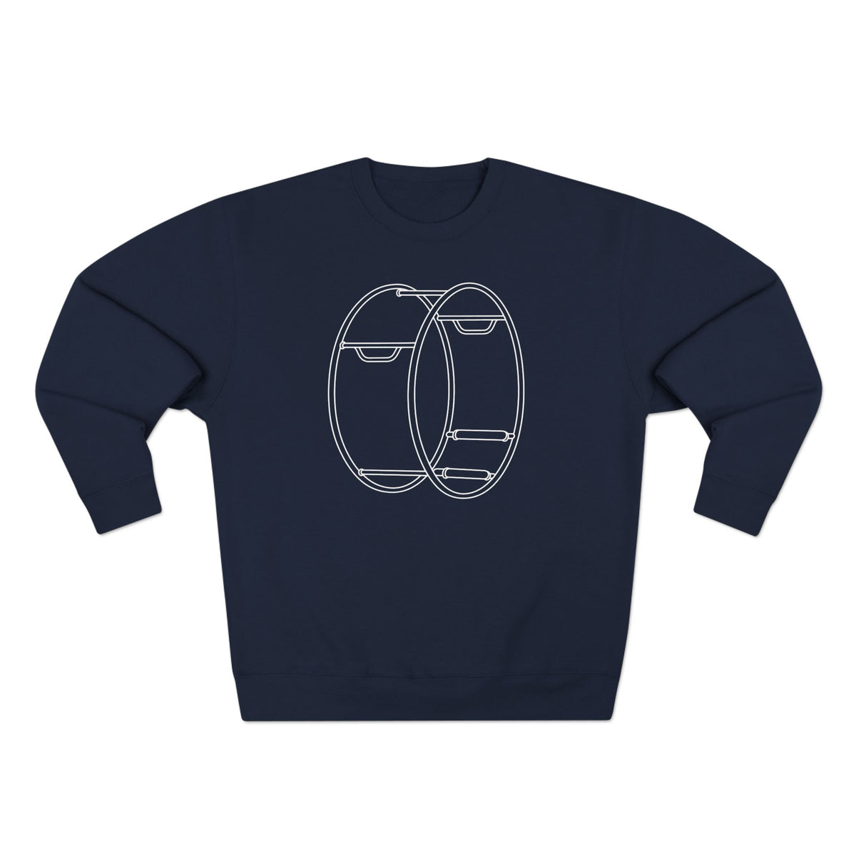 Minimalist German Gym Wheel Crewneck Sweatshirt