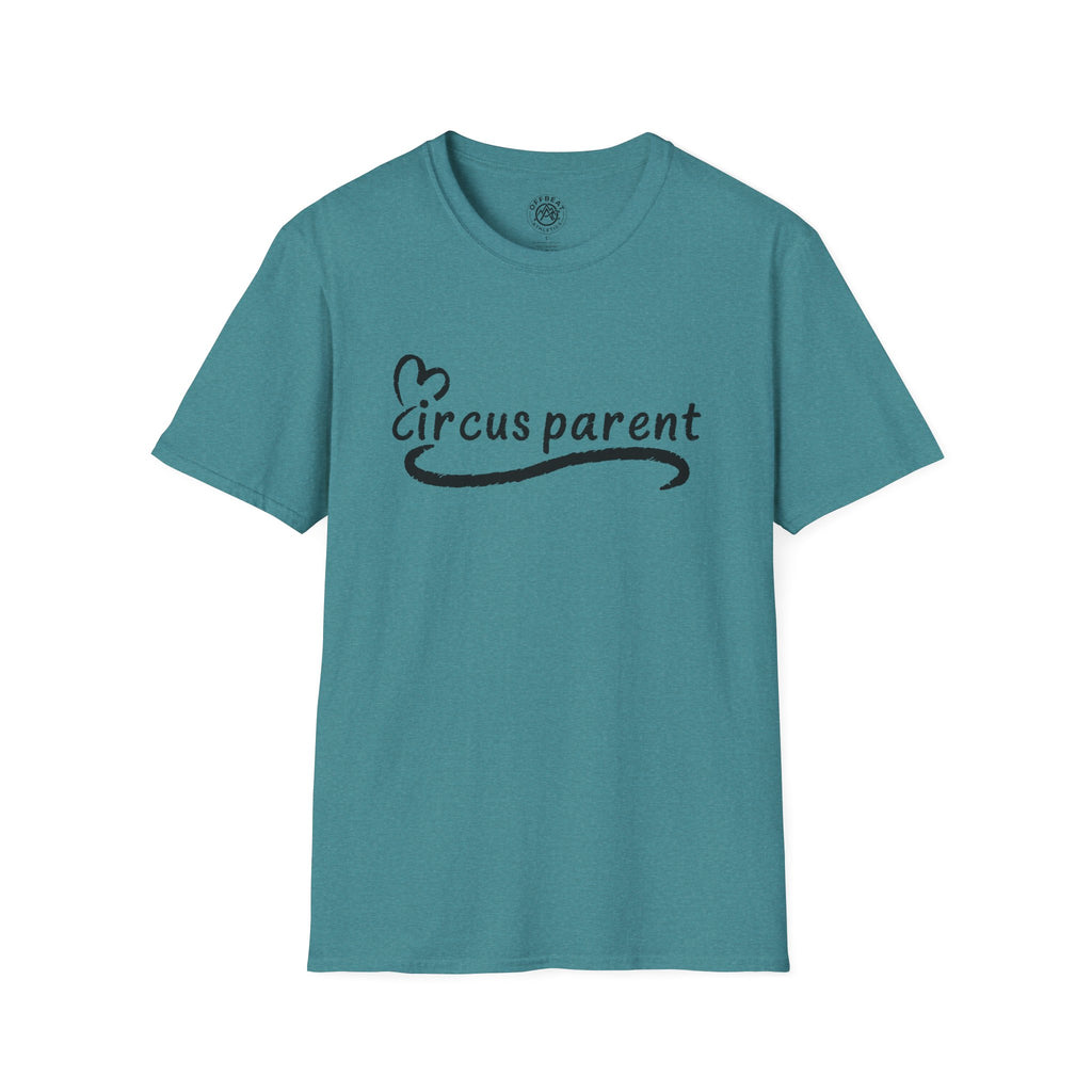 Circus Parent T-Shirt — Heart Script Tee for Family Fans