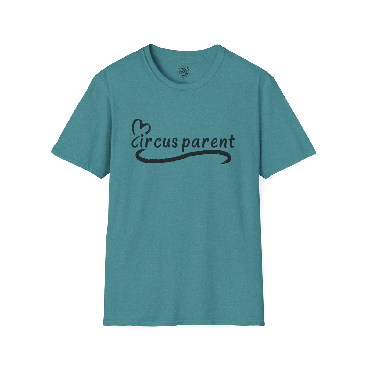 Circus Parent T-Shirt — Heart Script Tee for Family Fans