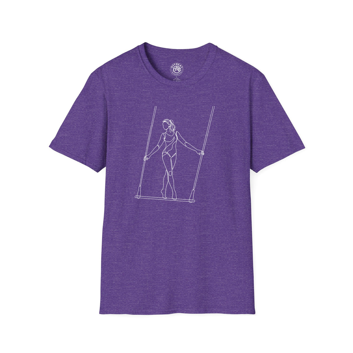 Line Art Trapeze Feminine Figure T-Shirt