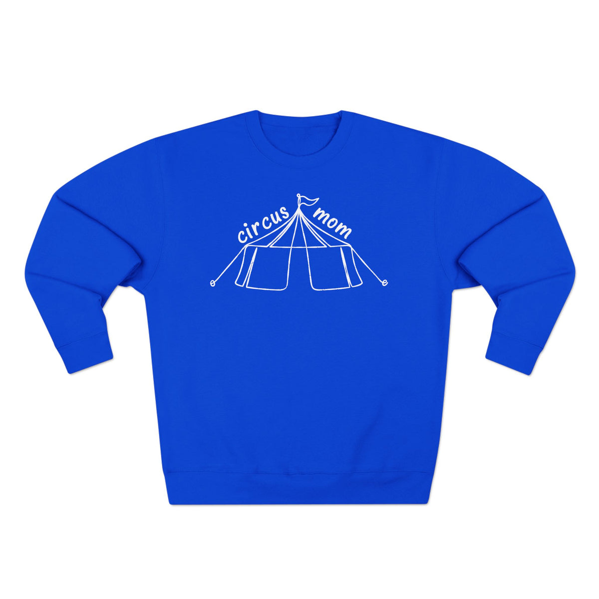 Minimalist Line Art Circus Mom Crewneck Sweatshirt