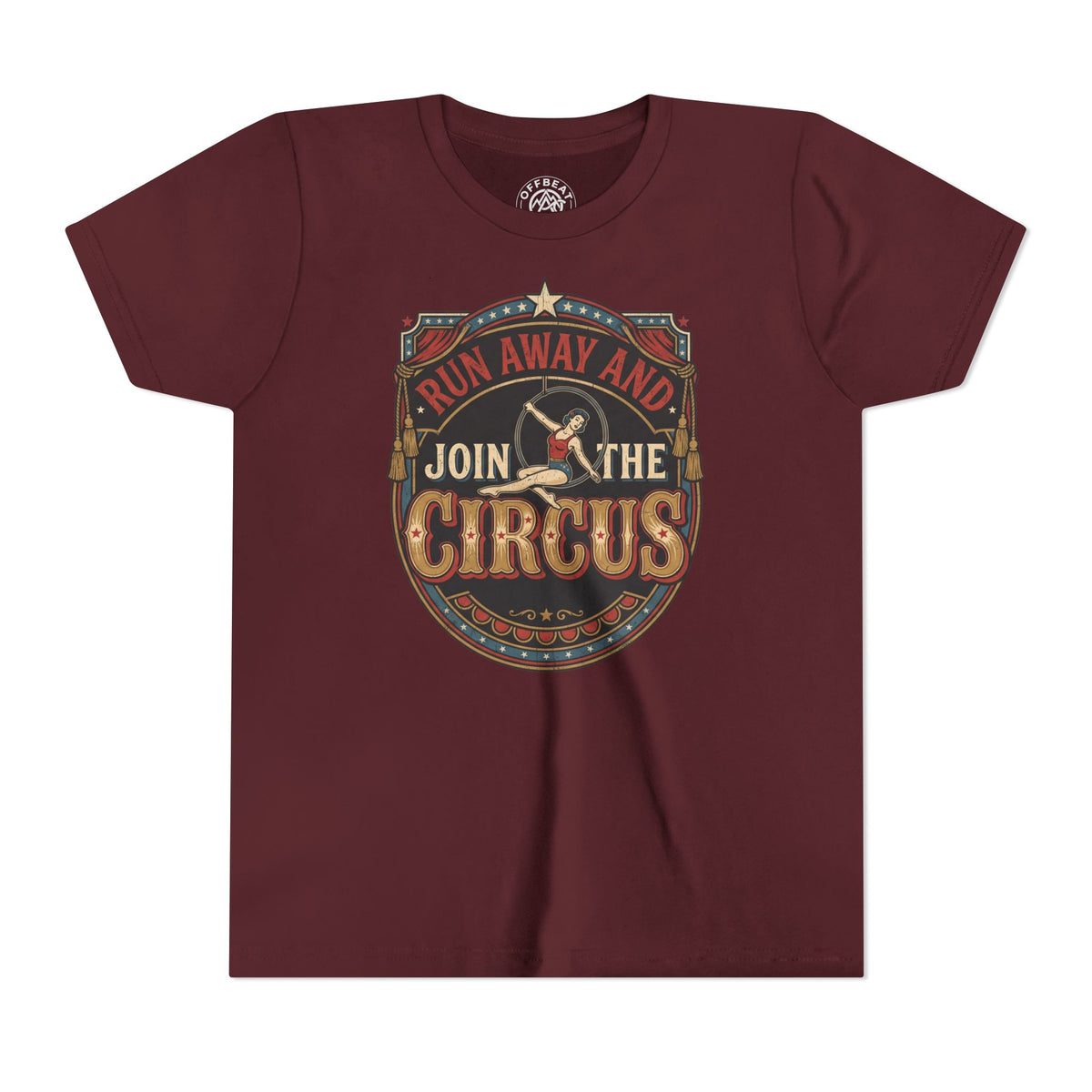 Youth Tee — "Run Away and Join the Circus" Vintage Tee