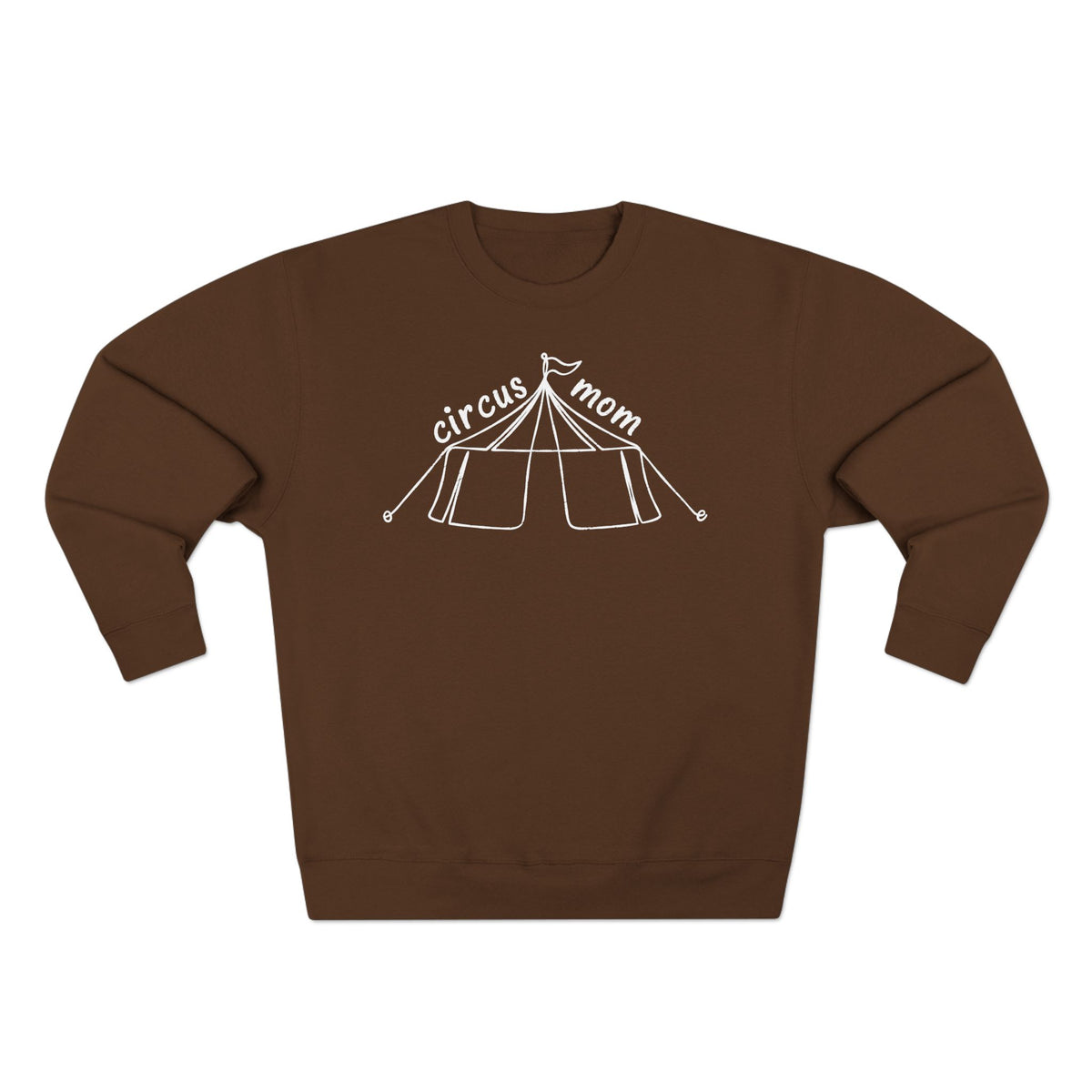 Minimalist Line Art Circus Mom Crewneck Sweatshirt