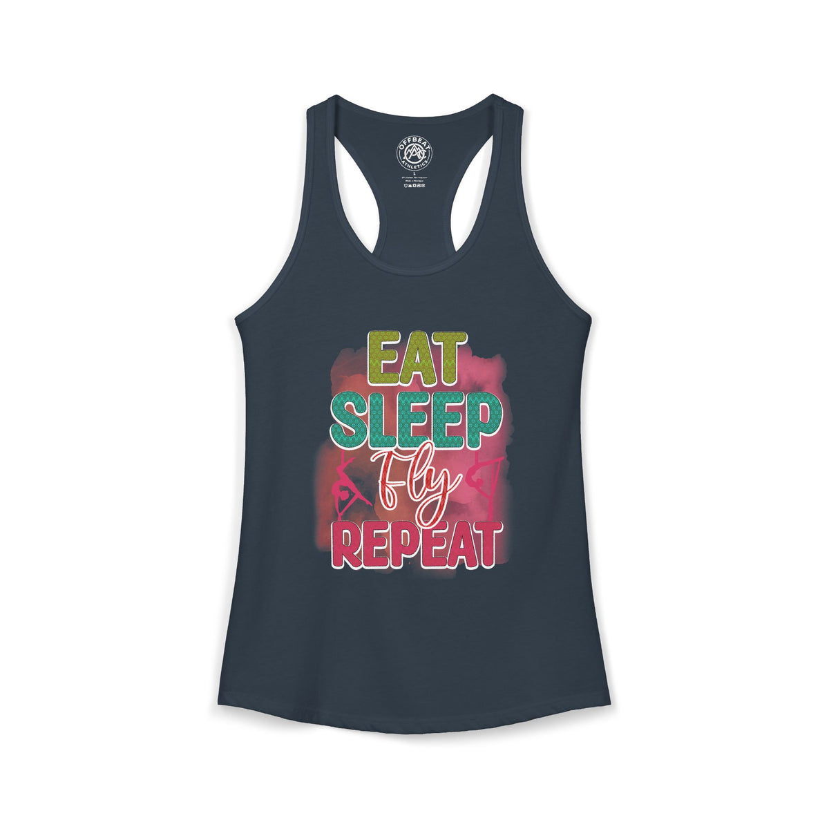 Women's Eat. Sleep. Fly. Repeat. Racerback Tank