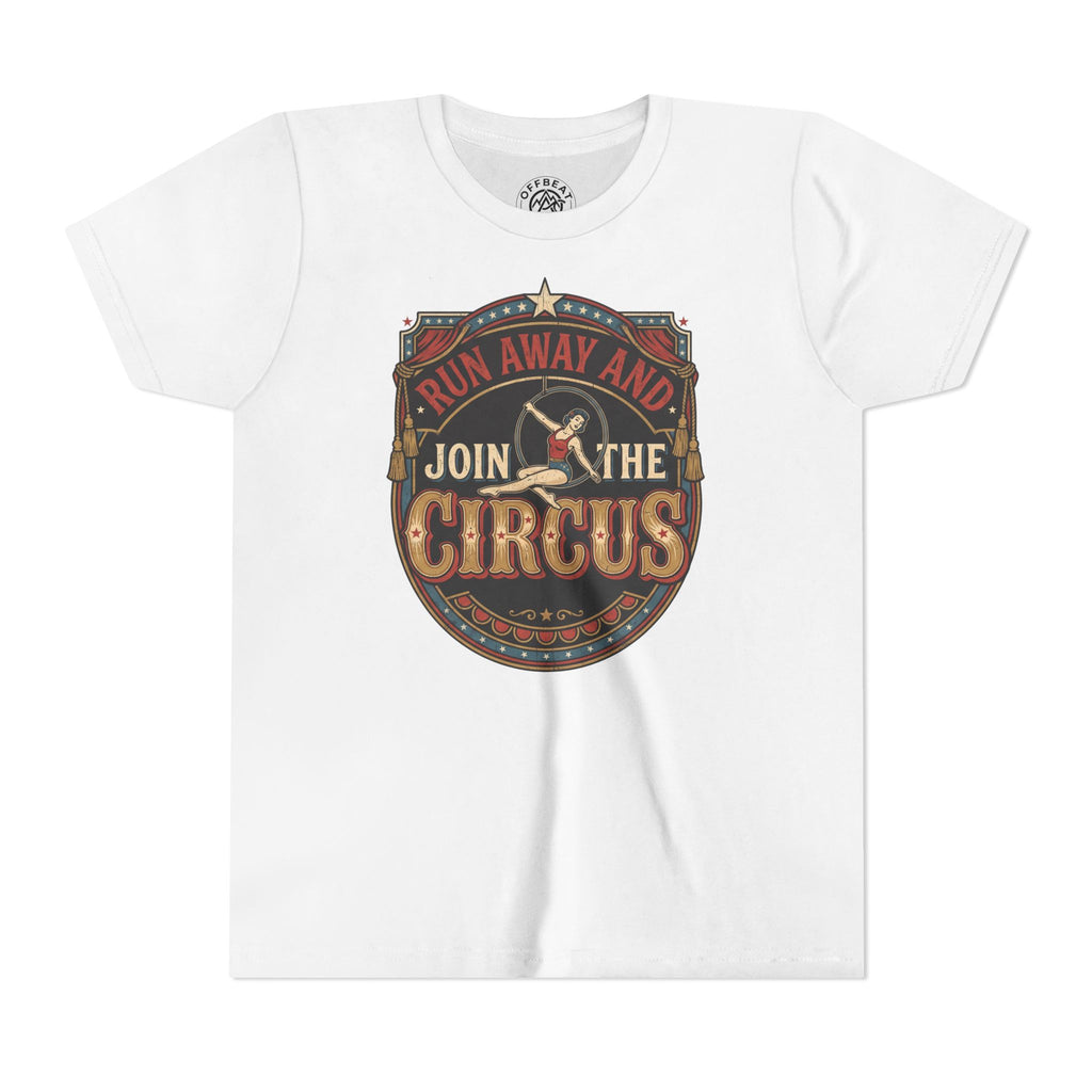 Youth Tee — "Run Away and Join the Circus" Vintage Tee
