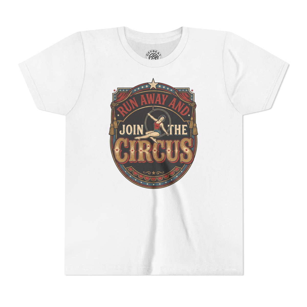 Youth Tee — "Run Away and Join the Circus" Vintage Tee