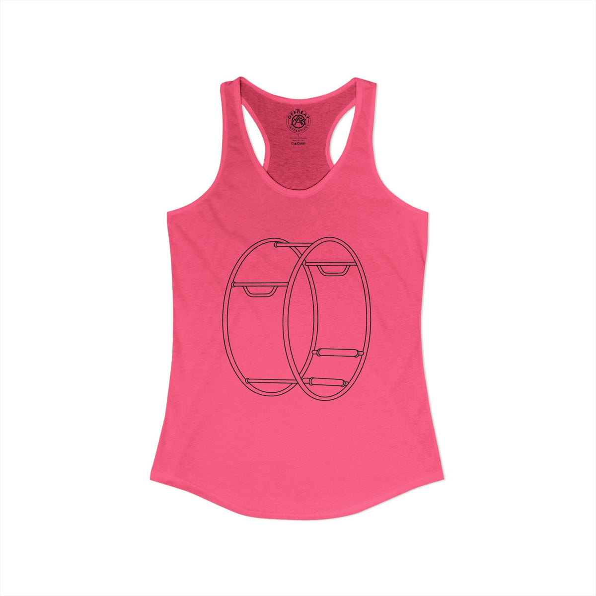 Women's Minimalist German Gym Wheel Racerback Tank